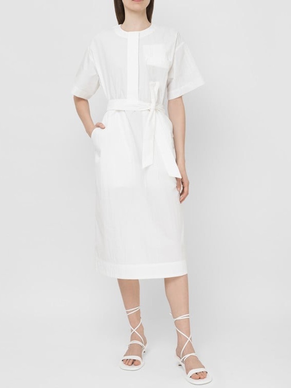 CO Collections white shirt dress size medium